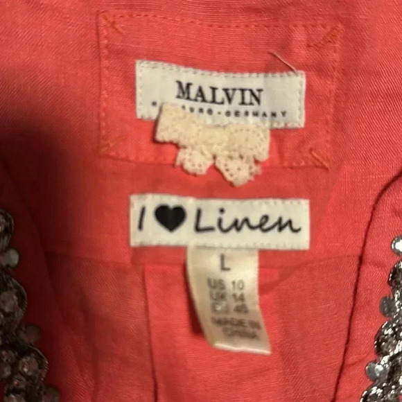 MALVIN linen tunic pink - Picture 4 of 6